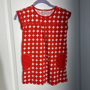 Hanna Andersson Red and White Polka Dot Dress